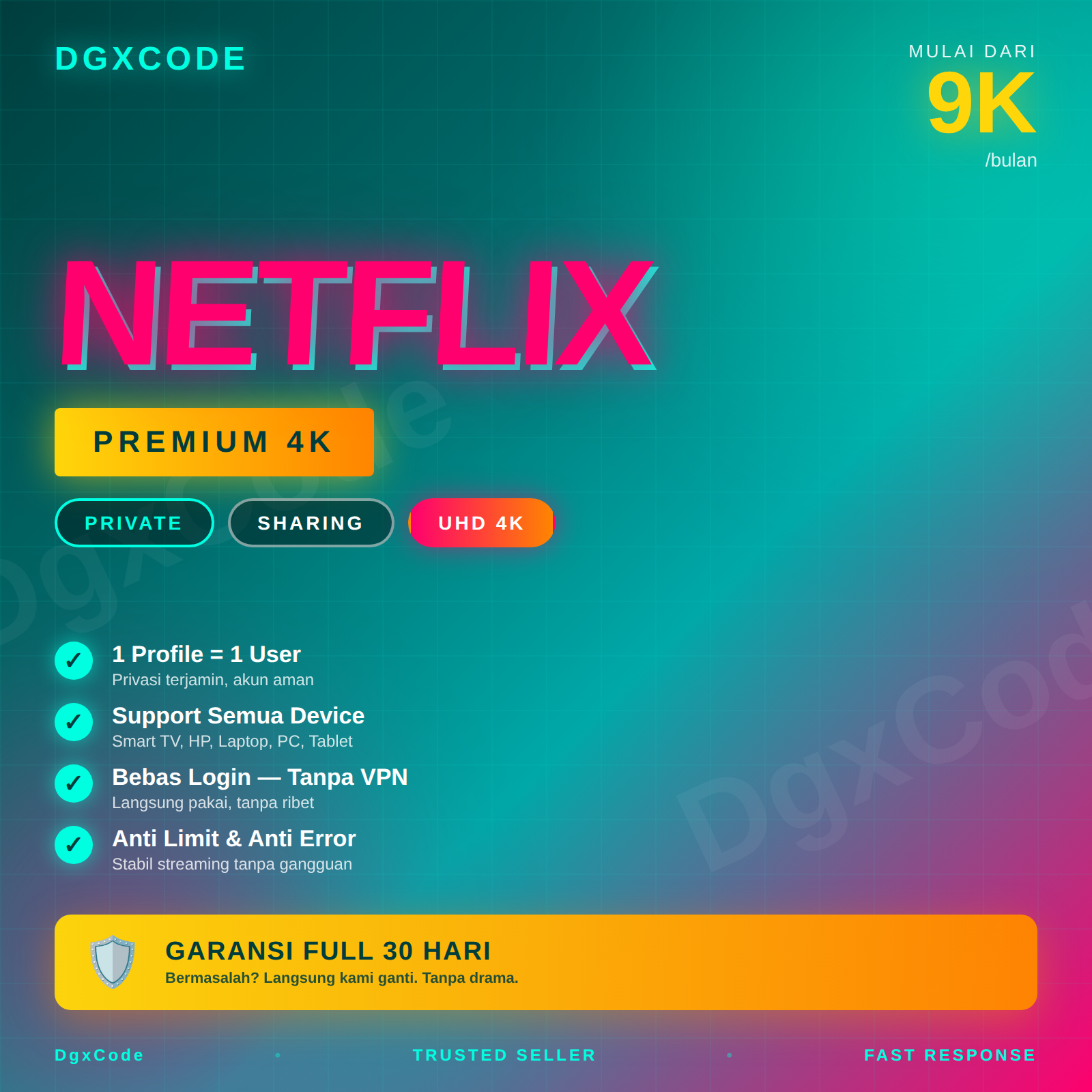 Netflix 1 Bulan – 1 Profil Private