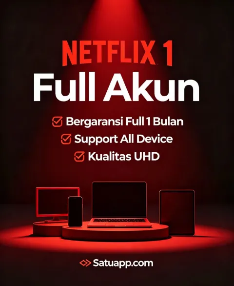 Akun Netflix Full 1 Bulan, Pakai Sendiri