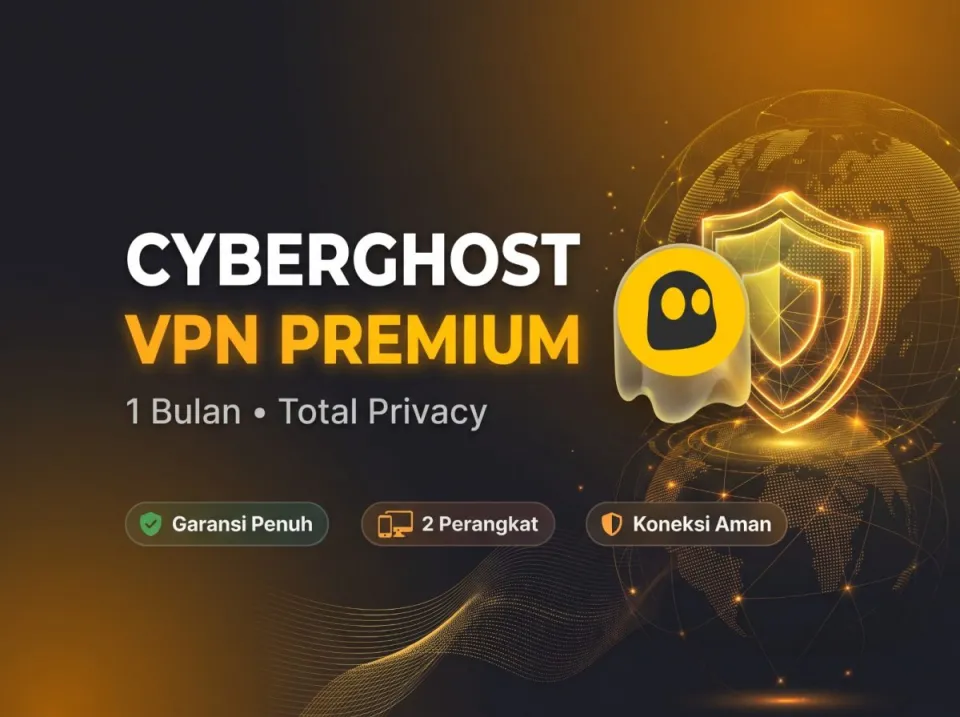 Akun CyberGhost VPN 1 Bulan untuk 2 Perangkat